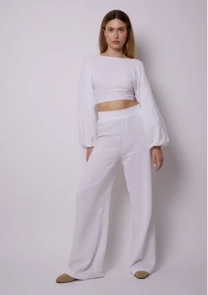 Alines - White muslin top