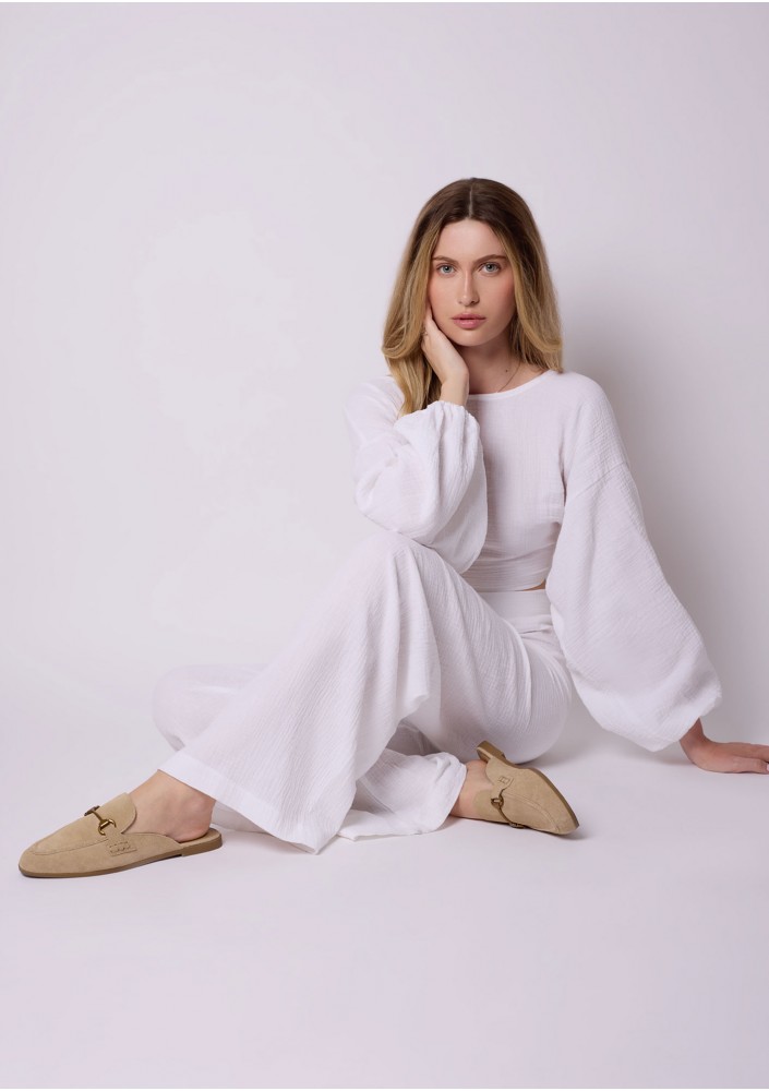 Alines - White muslin top