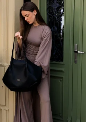 Lumiere - Kimono maxi z wiskozy Latte