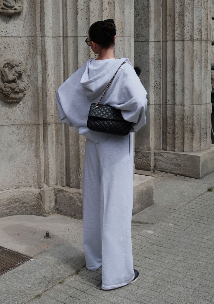 Bane - Rozpinana bluza oversize z kapturem Light Melange