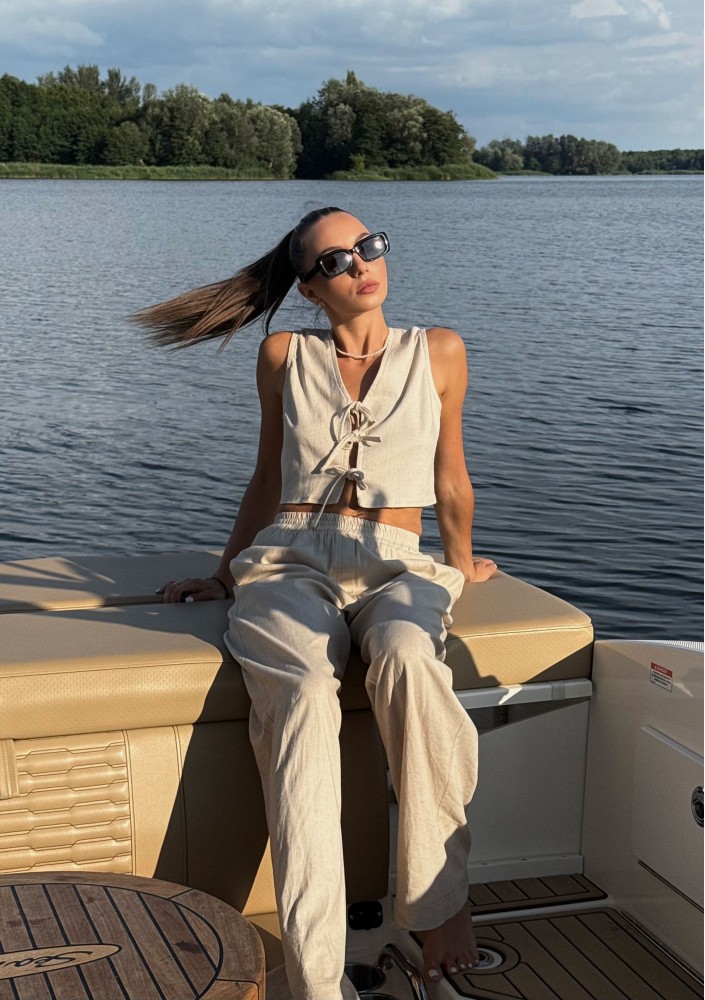 Solve - Beige linen pants