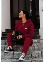 Pure - Bluza z kapturem Deep Cherry