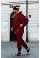 Pure - Deep cherry red sweatpants