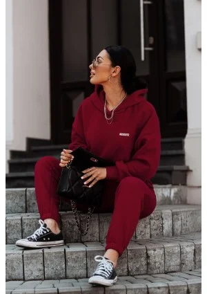 Pure - Spodnie dresowe Deep Cherry