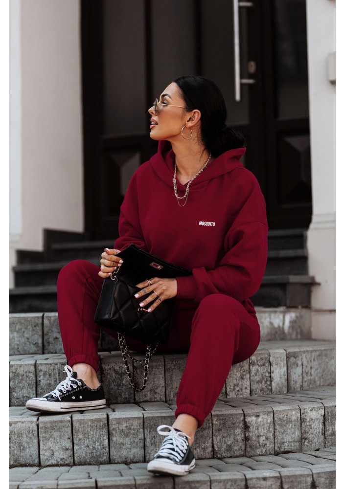 Pure - Spodnie dresowe Deep Cherry