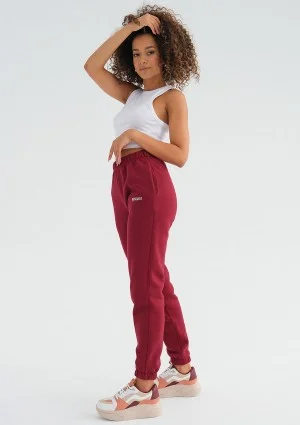 Pure - Deep cherry red sweatpants