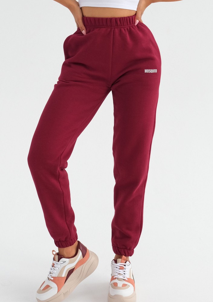 Pure - Deep cherry red sweatpants