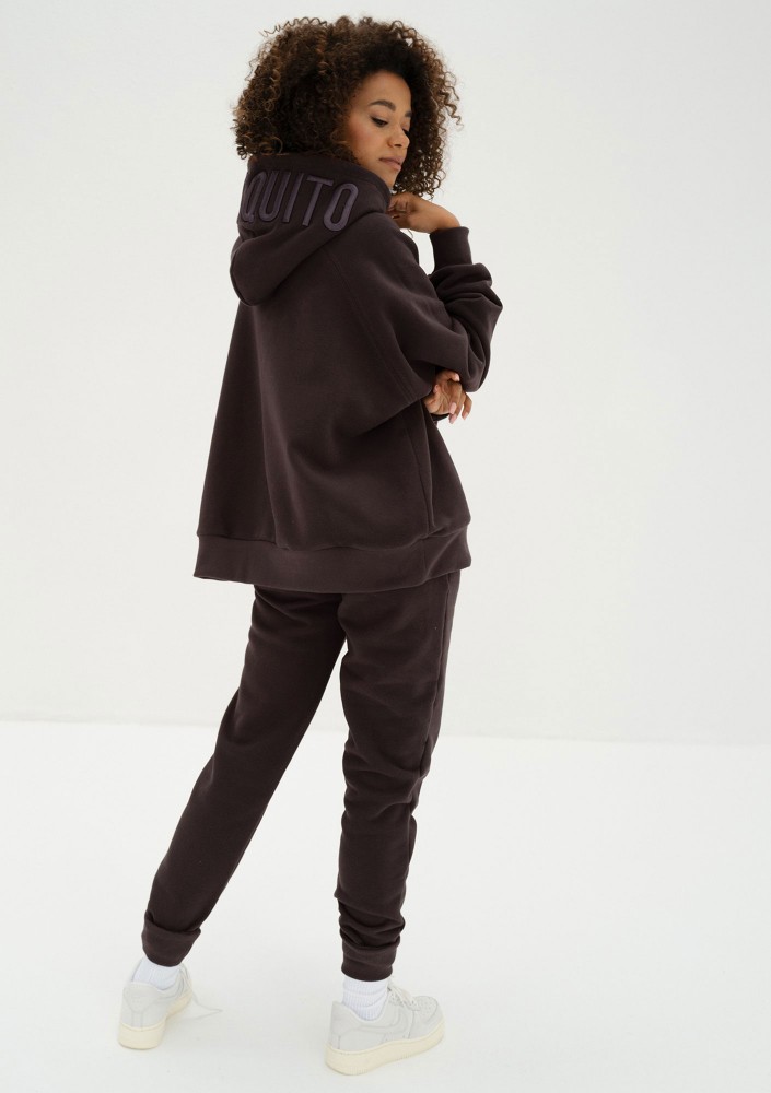 Mesh - Dark chocolate brown sweatpants