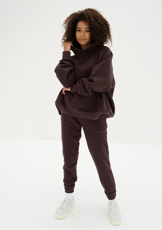 Mesh - Spodnie dresowe jogger Dark Chocolate