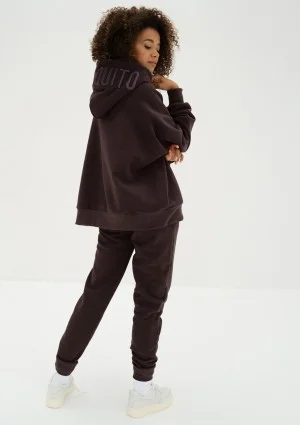 Mesh - Bluza kangurka oversize Dark Chocolate