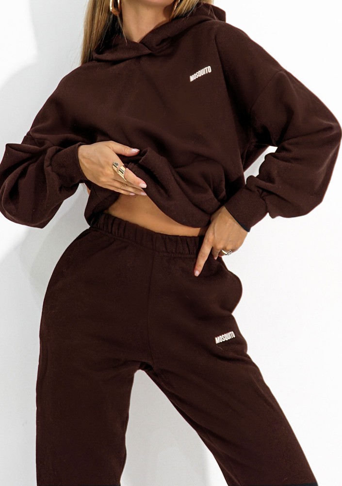 Pure - Bluza z kapturem Dark Chocolate