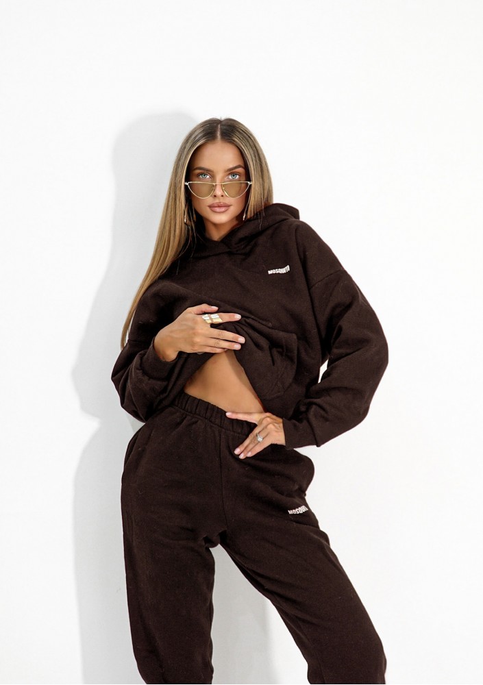 Pure - Dark chocolate brown sweatpants
