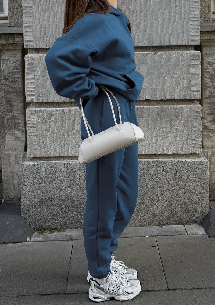 Pure - Retro blue hoodie