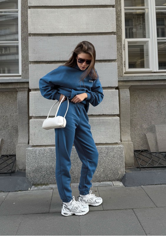 Pure - Bluza z kapturem Retro Blue