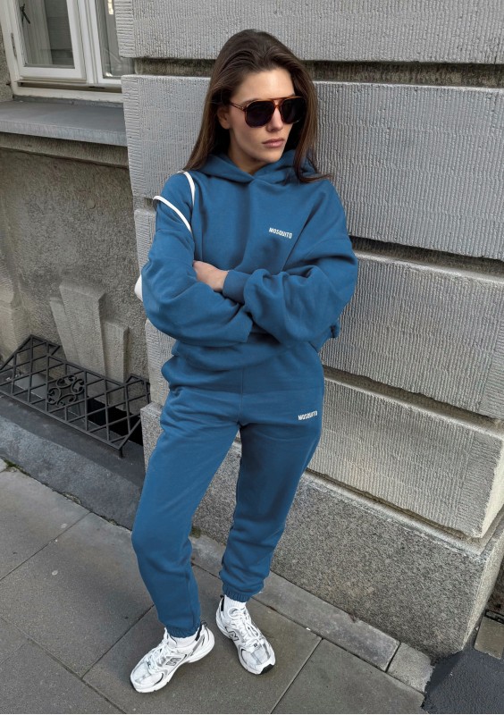 Pure - Retro blue hoodie
