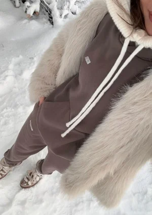 Pure - Spodnie dresowe Savannah Tan