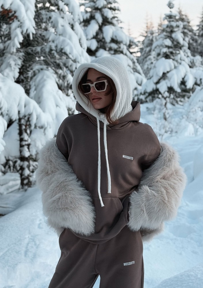 Pure - Bluza z kapturem Savannah Tan