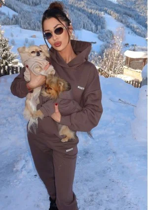 Pure - Bluza z kapturem Savannah Tan