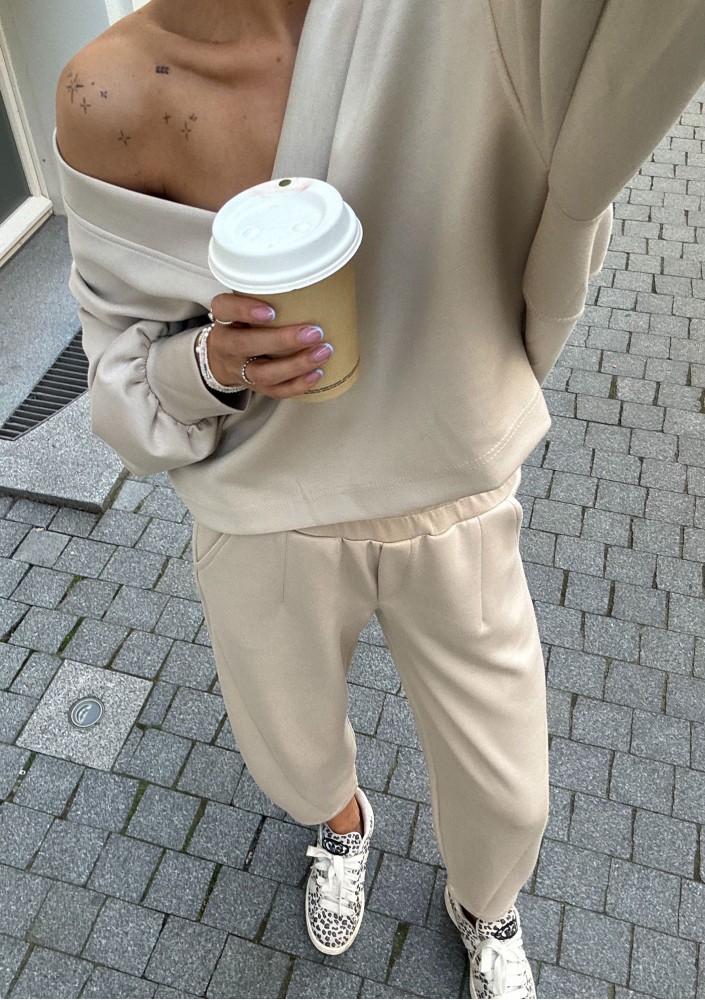 Ollie - Beige rayon sweatshirt