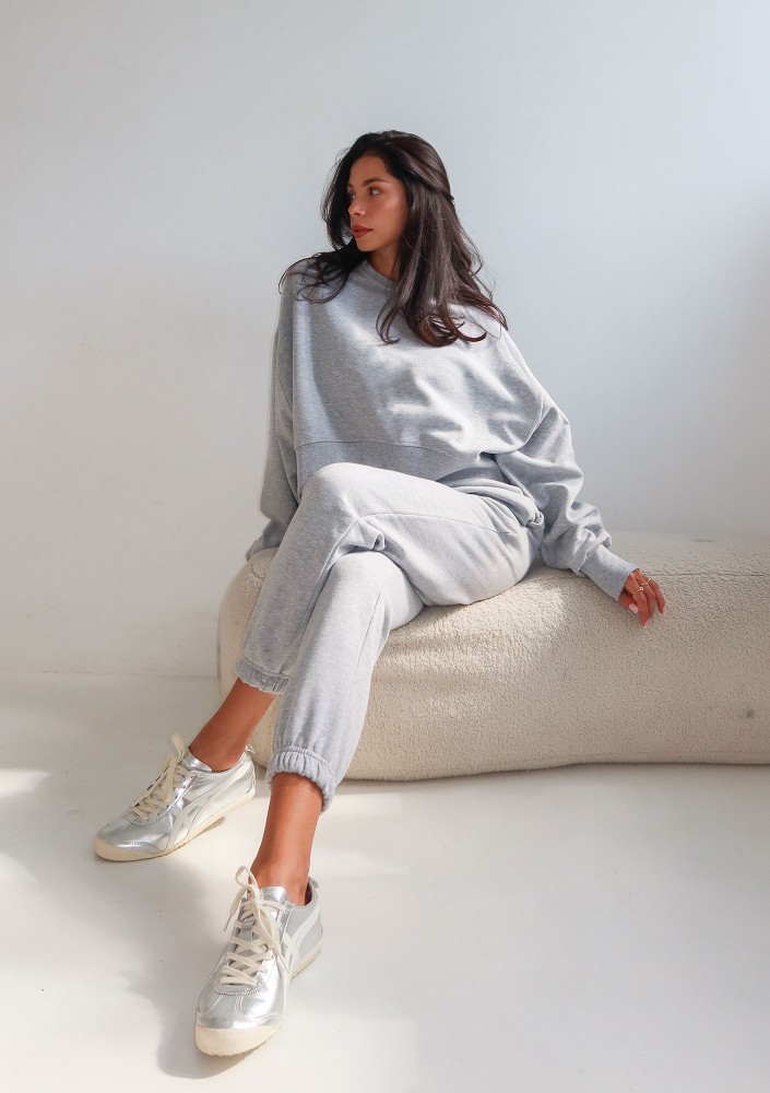 Pure - Spodnie dresowe Grey Melange