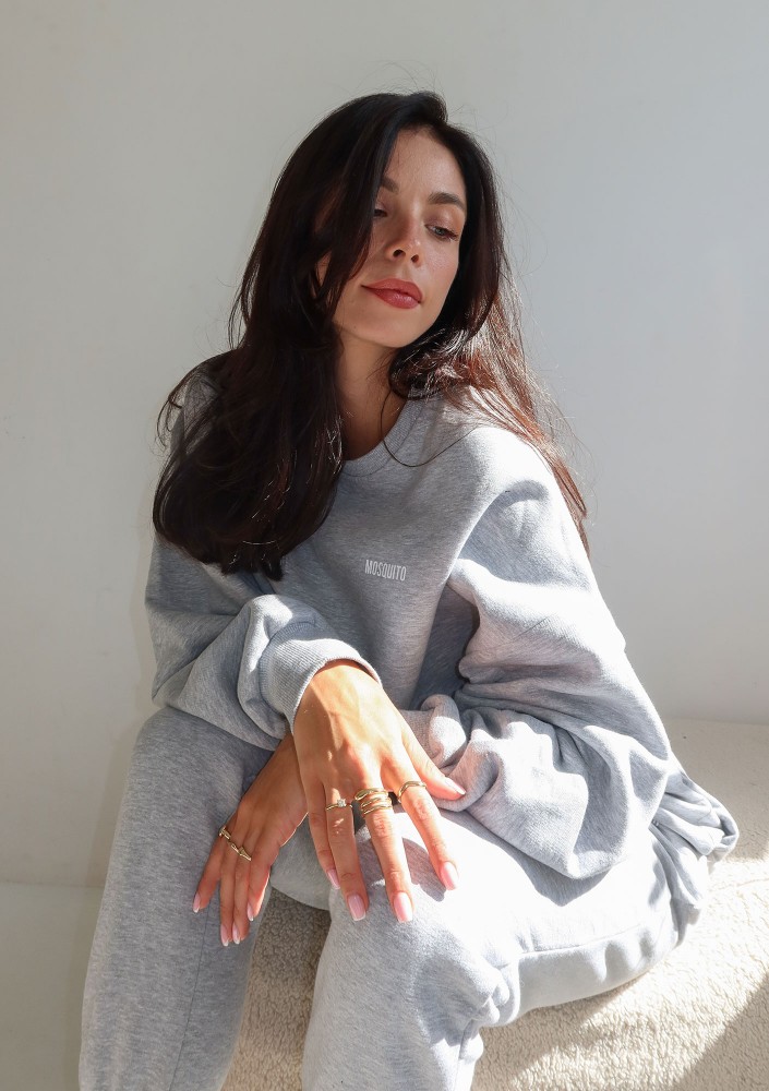 Shore - Grey melange sweatshirt