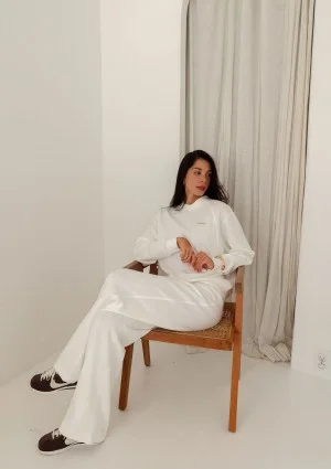 Shanti - Ecru rayon sweatshirt