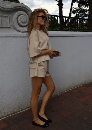 Jess - Beige soft sweatshirt