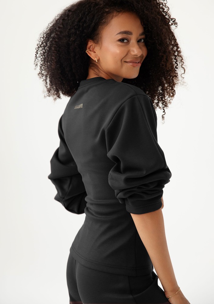 Soya - Black shaping rayon sweatshirt