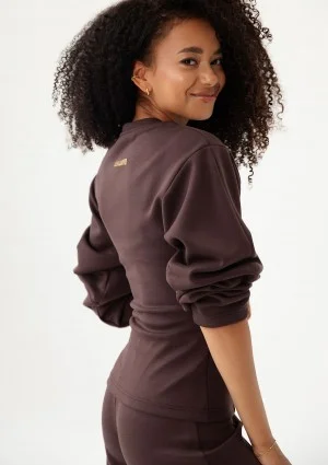 Soya - Brown shaping rayon sweatshirt