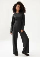 Taro - Black rayon pants