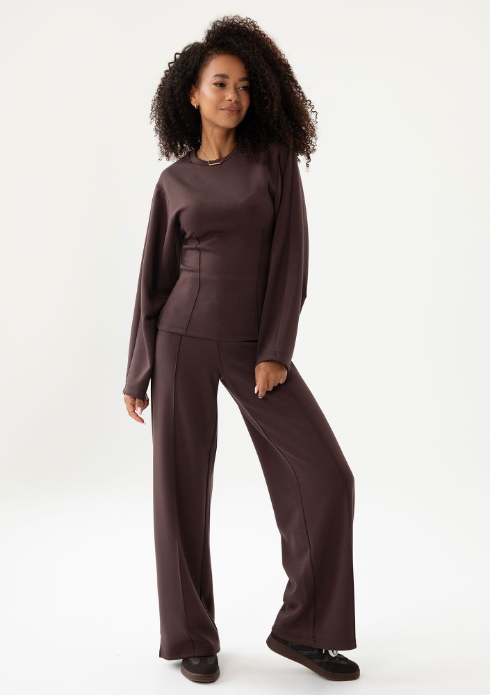 Taro - Brown rayon pants