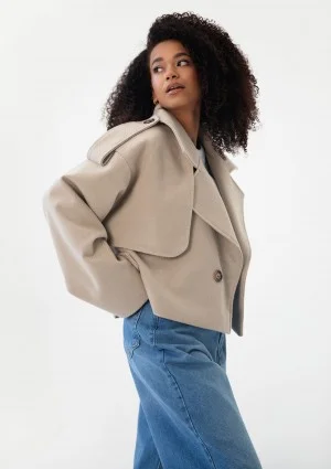 Lumo - Short beige jacket