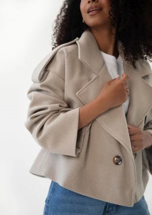 Lumo - Short beige jacket