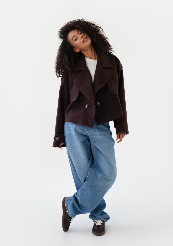 Lumo - Short brown jacket