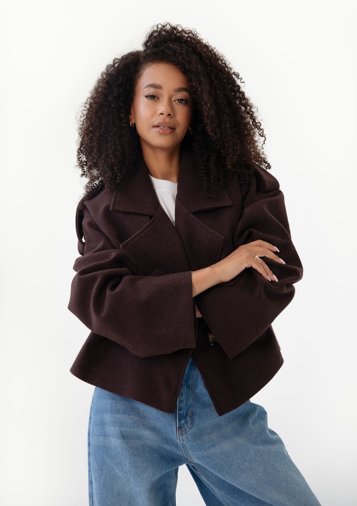 Lumo - Short brown jacket