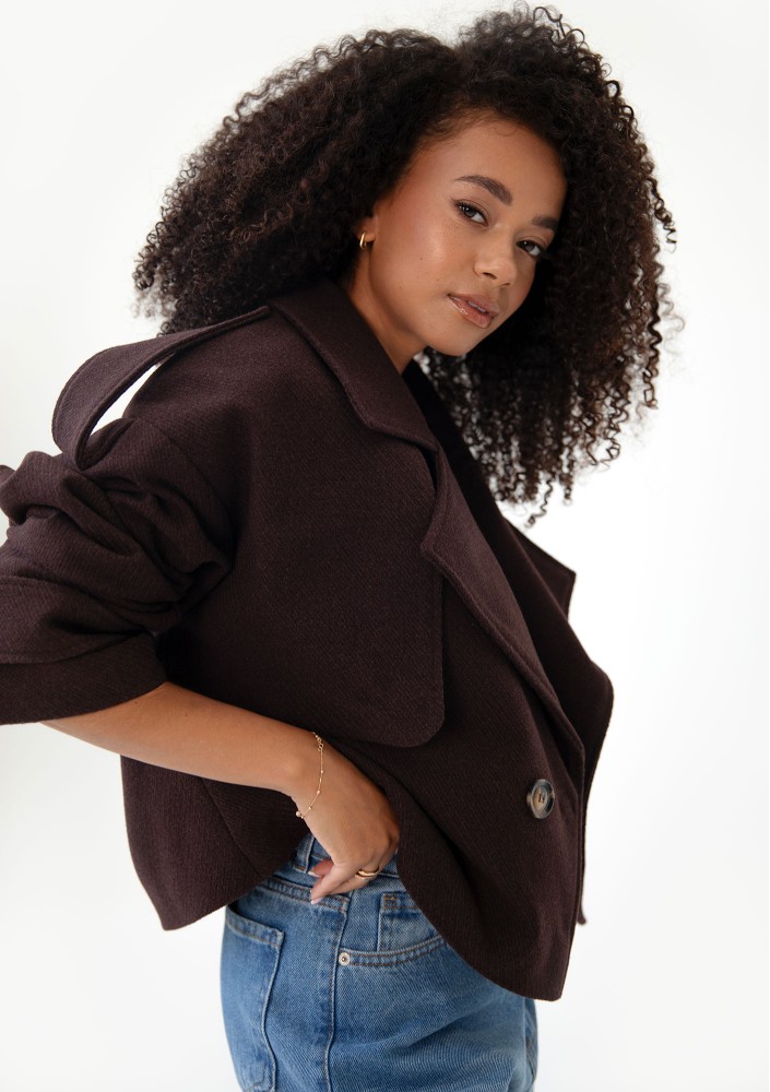 Lumo - Short brown jacket