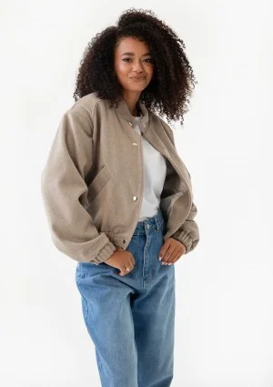 Nube - Beige bomber jacket