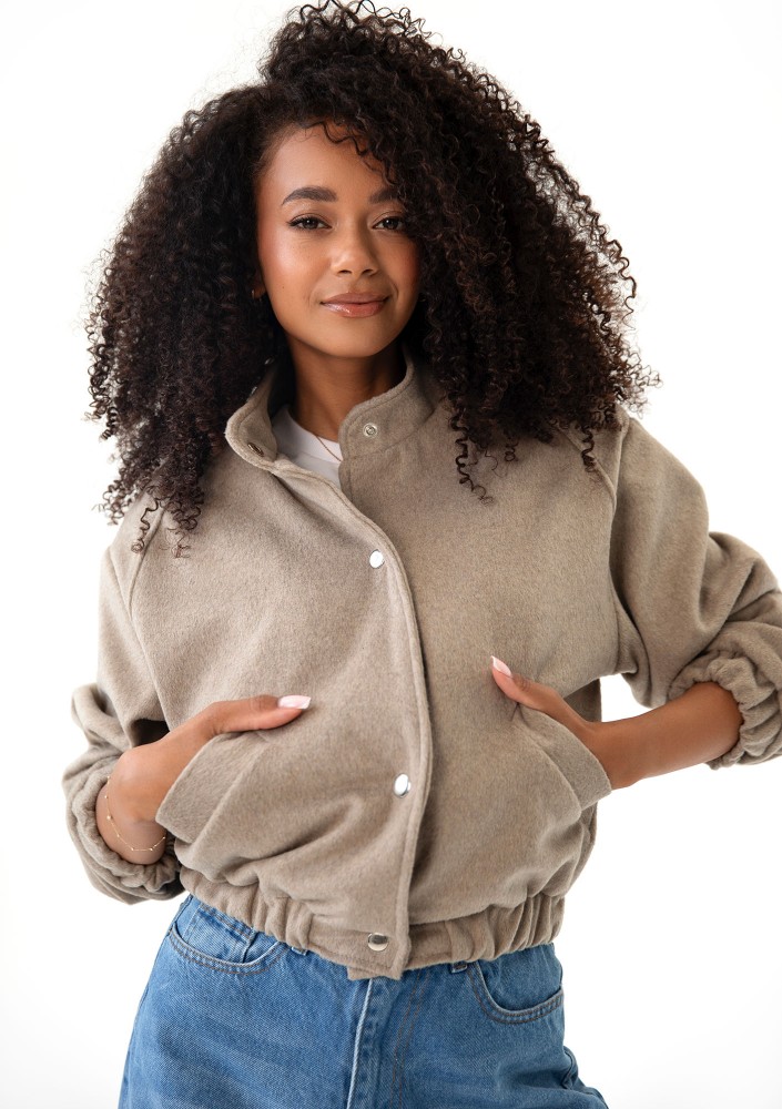 Nube - Beige bomber jacket