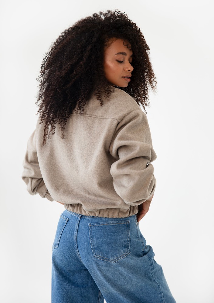 Nube - Beige bomber jacket