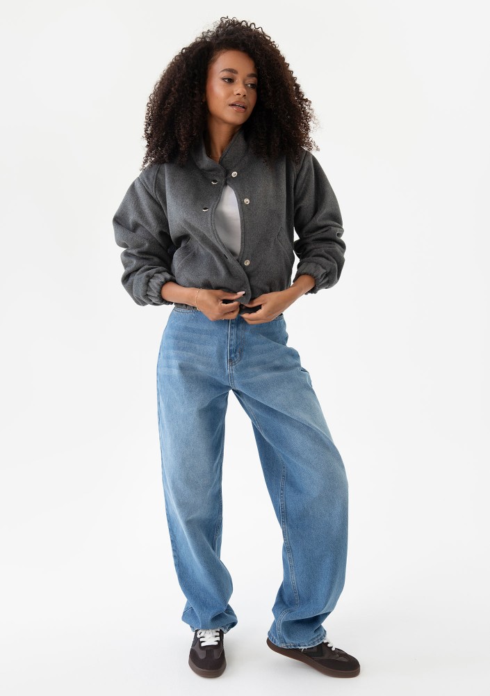 Nube - Grey bomber jacket