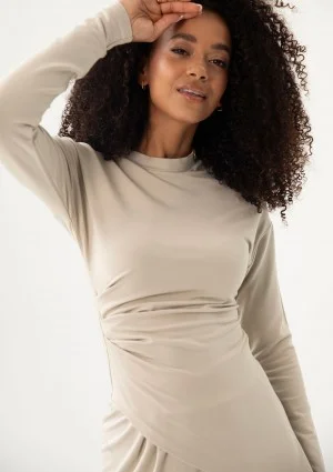 Eline - Beige asymmetric top