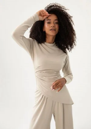 Eline - Beige asymmetric top