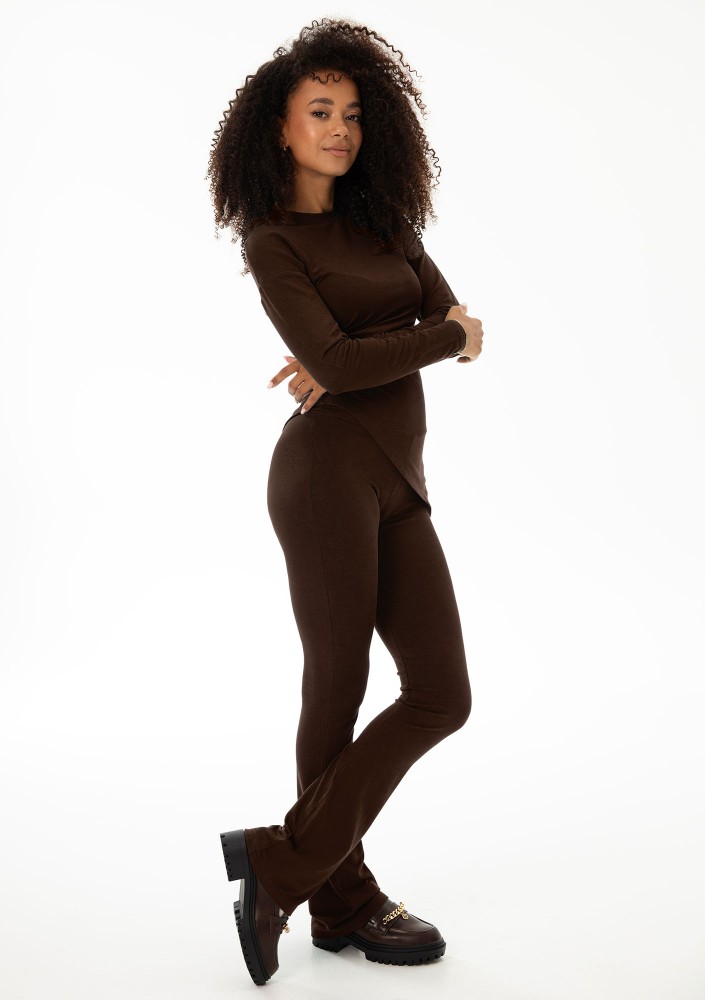 Savo - Brown rayon leggings