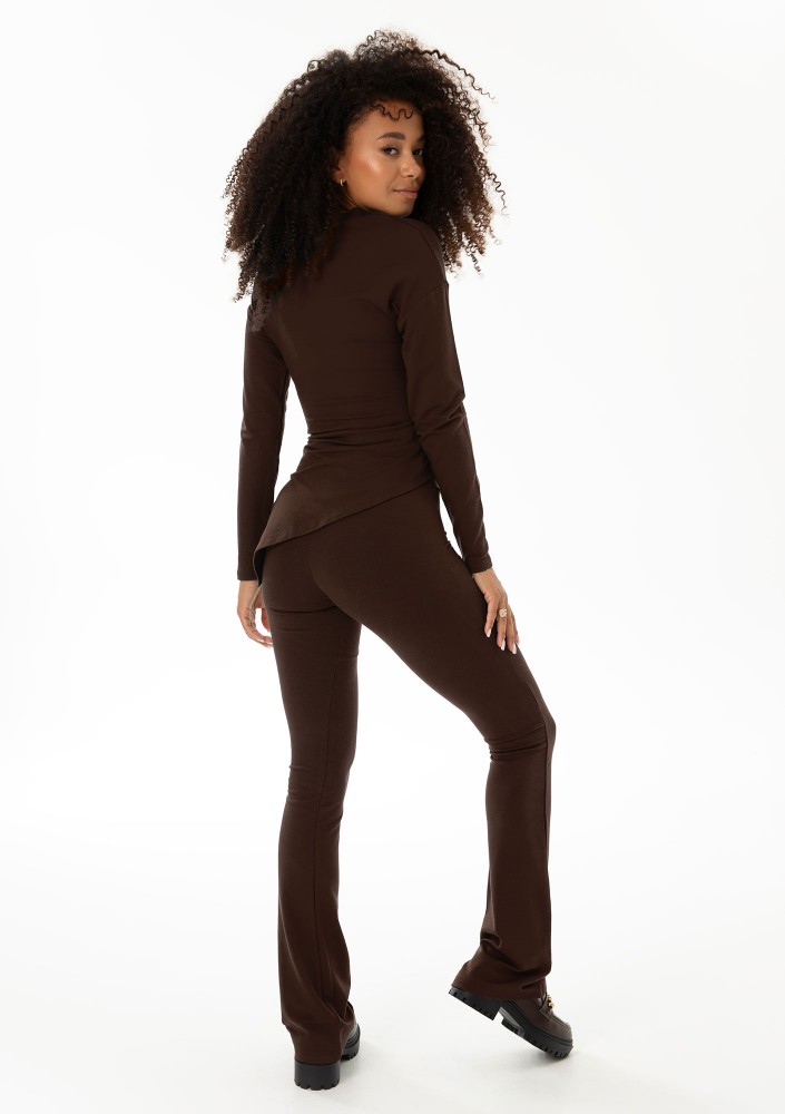 Savo - Brown rayon leggings