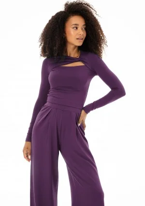 Elle - Claret draped top