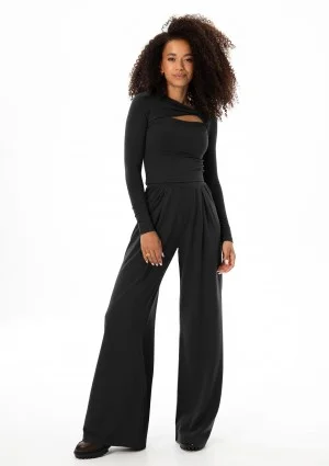 Elle - Black draped top