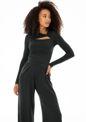 Elle - Black draped top
