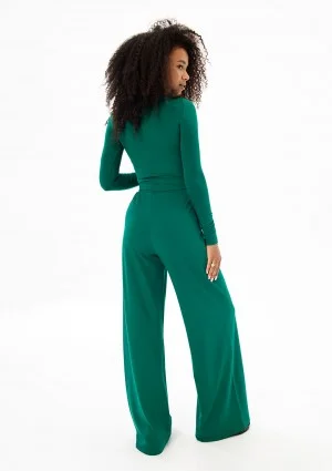 Elle - Green draped top