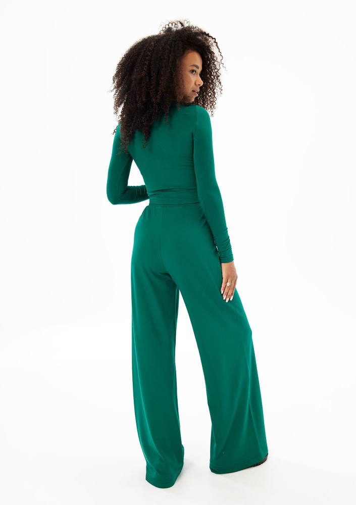 Elle - Green draped top