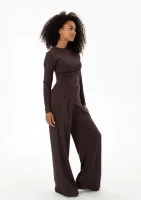 Nova - Brown wide rayon trousers